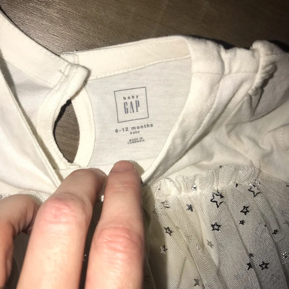 BabyGap Tulle Star White Dress